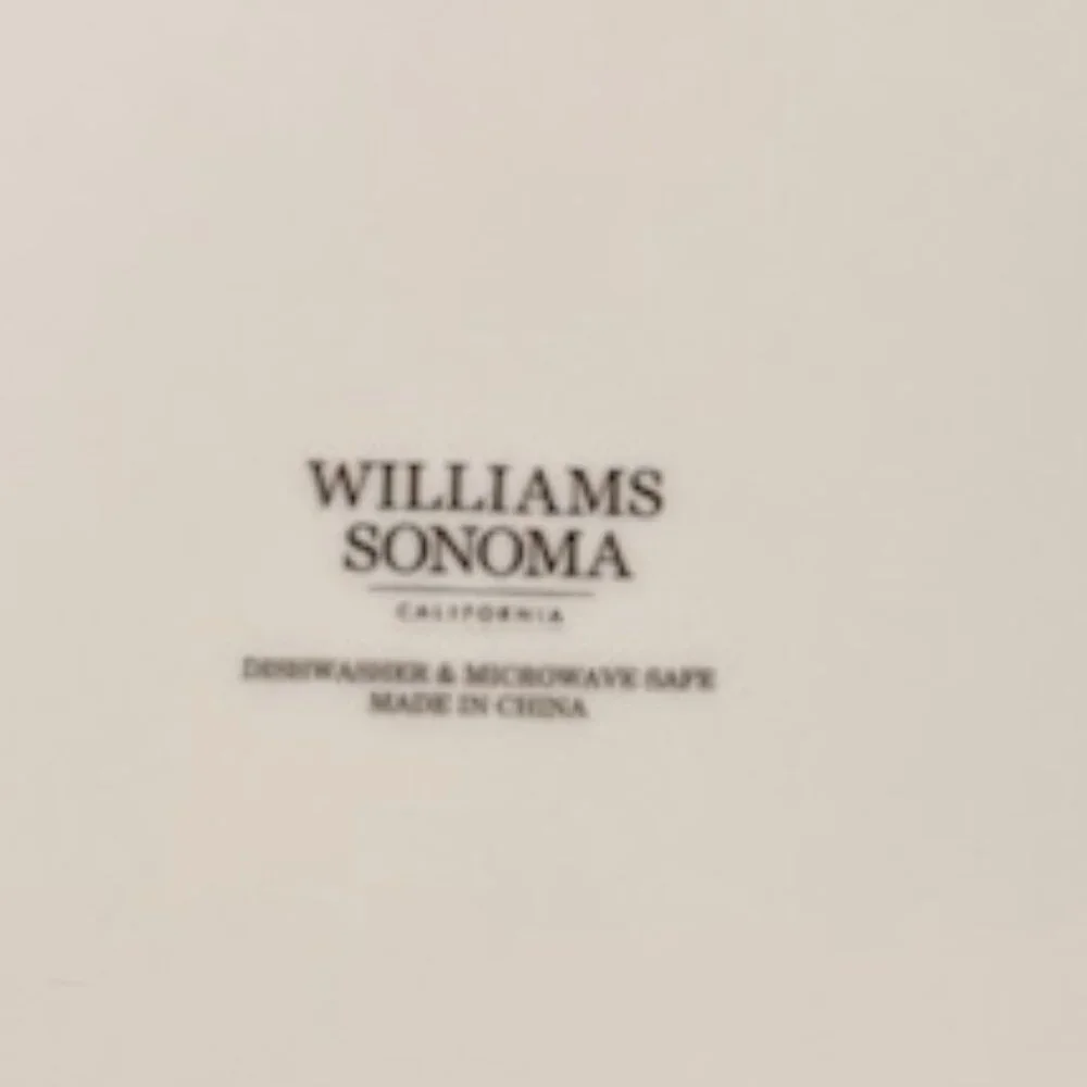 William Sonoma holiday plate ~9 inches in diameter. Excellent condition